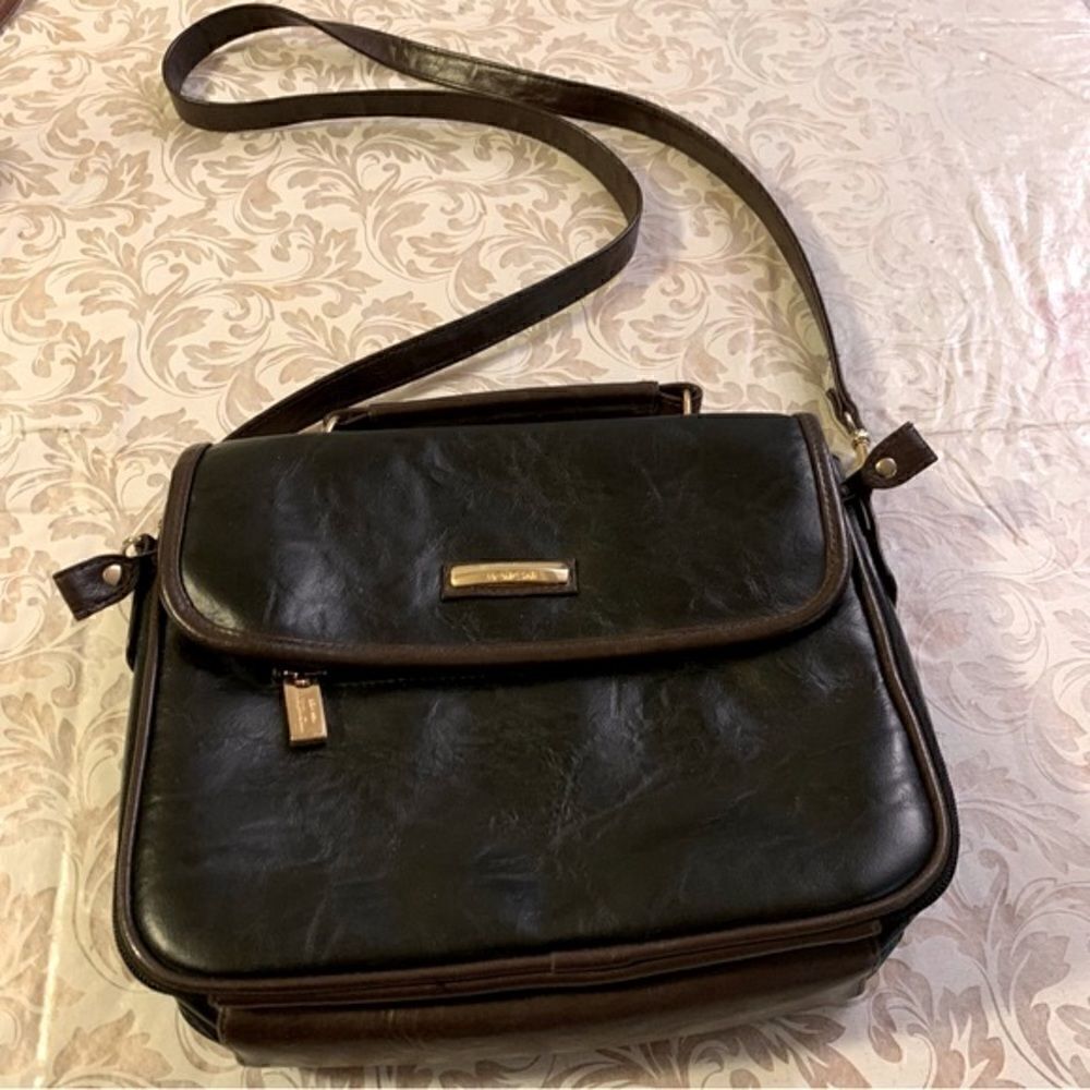 Mondani NY Crossbody Handbag Satchel Vegan Leather Removable Strap Top Strap